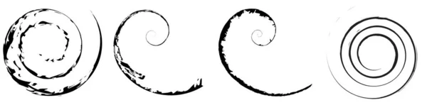 Грязный Текстурированный Элемент Спирального Дизайна Векторная Иллюстрация Запасов Графика Клипартов — стоковый вектор