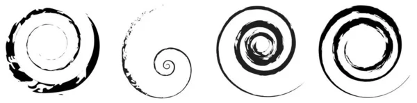 Grungy Elemento Diseño Espiral Con Textura Stock Vector Ilustración Gráficos — Archivo Imágenes Vectoriales