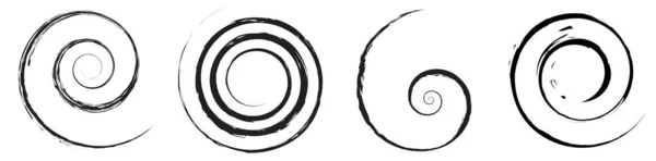 Grungy Textured Spiral Design Element Stock Vector Illustration Clipart Graphics — ストックベクタ