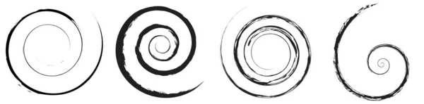 Grungy Elemento Diseño Espiral Con Textura Stock Vector Ilustración Gráficos — Archivo Imágenes Vectoriales