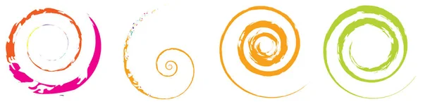 Grungy Elemento Diseño Espiral Con Textura Stock Vector Ilustración Gráficos — Vector de stock