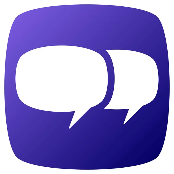 Discurso Hablar Comunicación Burbuja Icono Chat — Vector de stock