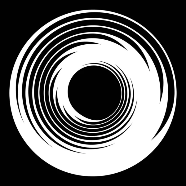 Kreisförmiges Radiales Motiv Abstraktes Mandala Symbol — Stockvektor