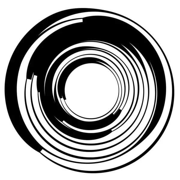 Motivo Circular Radial Ícone Mandala Abstrato — Vetor de Stock