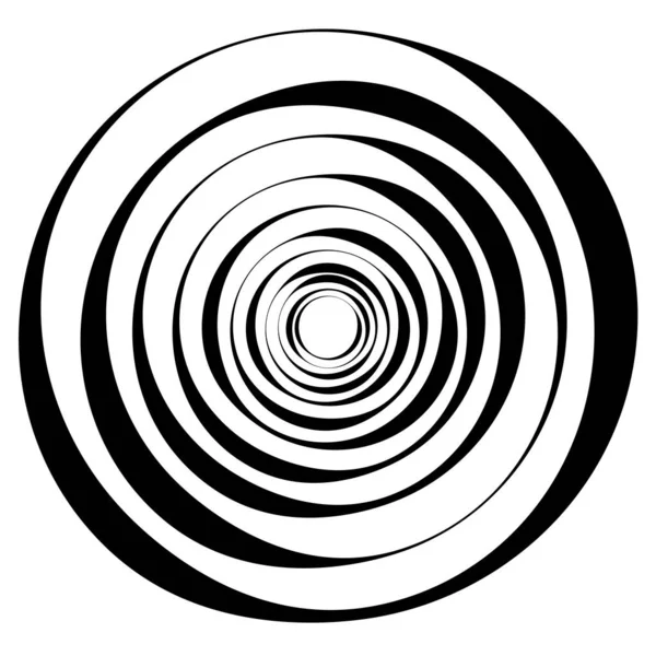 Motif Circulaire Radial Icône Mandala Abstrait — Image vectorielle
