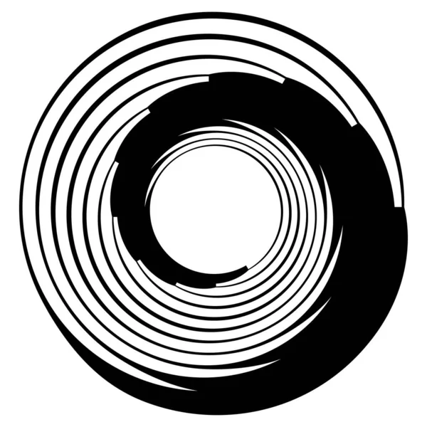 Motivo Circular Radial Ícone Mandala Abstrato —  Vetores de Stock