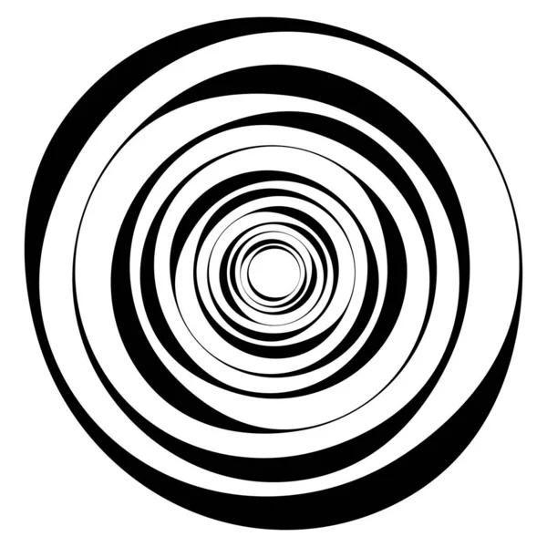 Circular Radial Motif Abstract Mandala Icon — Stock vektor