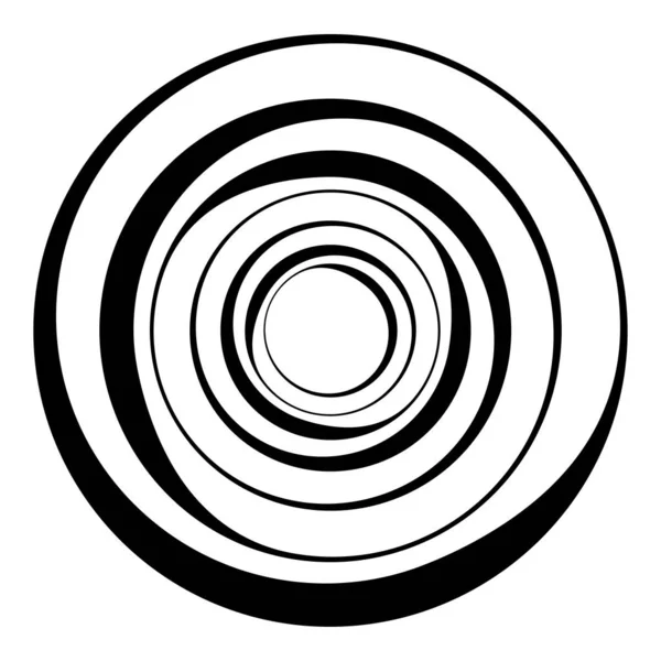 Motivo Circular Radial Icono Abstracto Mandala — Vector de stock