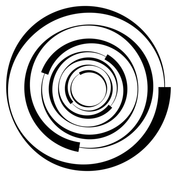 Circular Radial Motif Abstract Mandala Icon — ストックベクタ