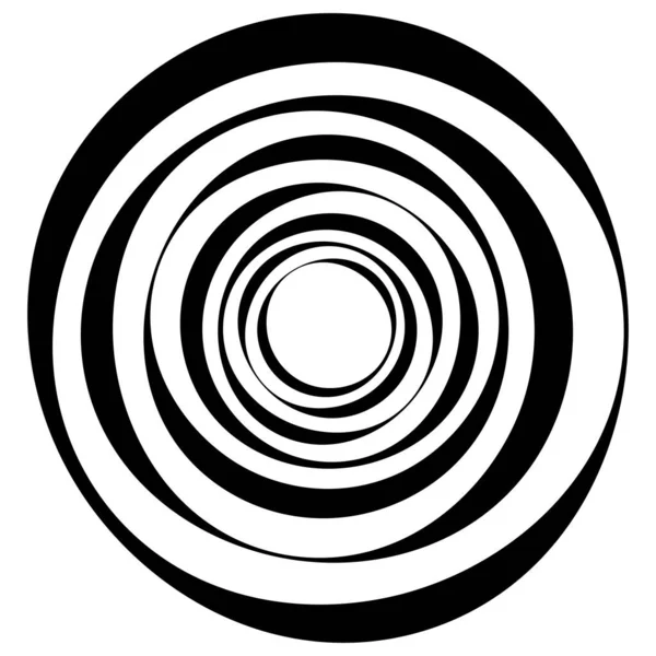 Motivo Circolare Radiale Icona Astratta Mandala — Vettoriale Stock