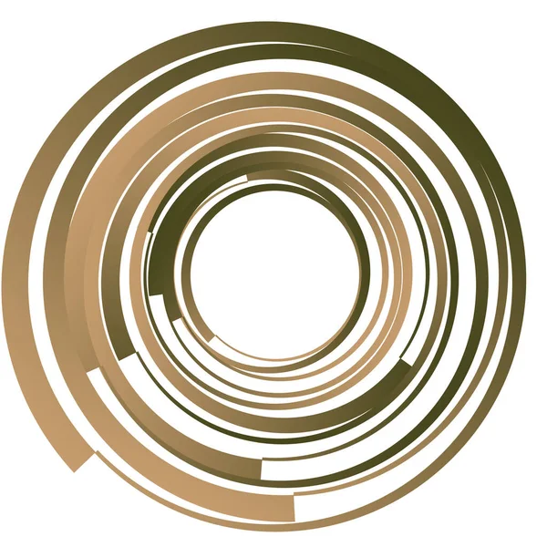 Motivo Circular Radial Icono Abstracto Mandala — Vector de stock