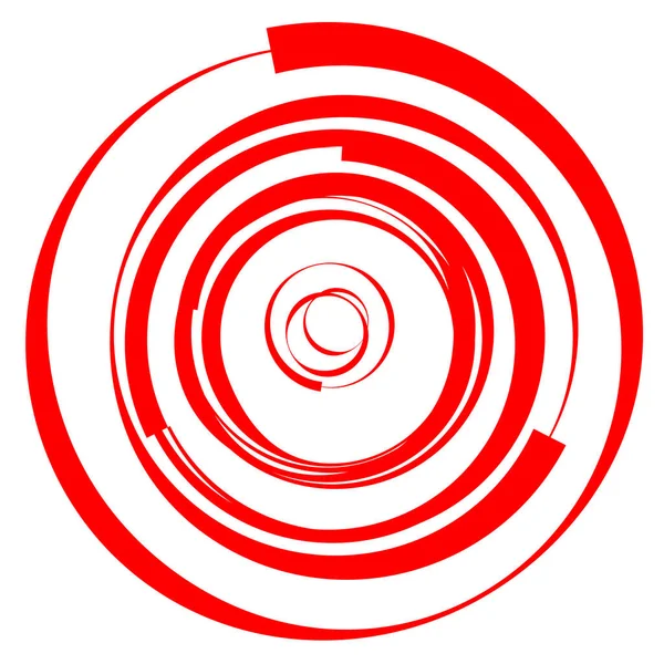 Cirkelvormige Radiale Motief Abstracte Mandala Icoon — Stockvector