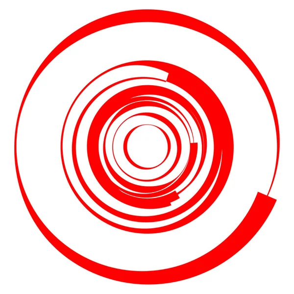 Cirkelvormige Radiale Motief Abstracte Mandala Icoon — Stockvector