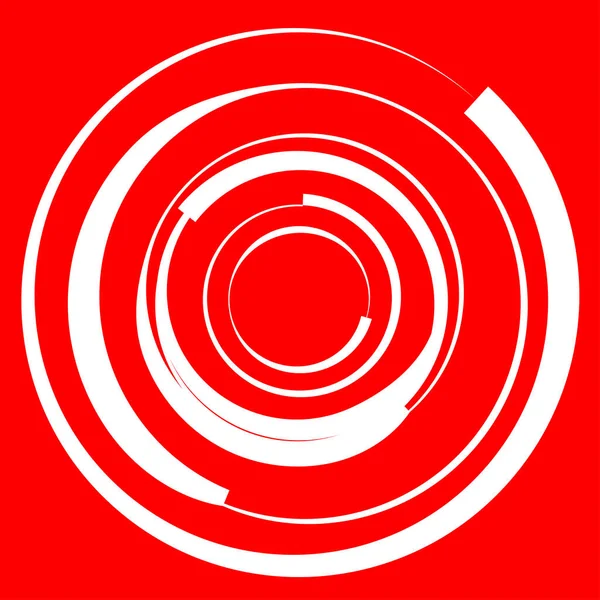 Kruhový Radiální Motiv Abstraktní Mandala Ikona — Stockový vektor