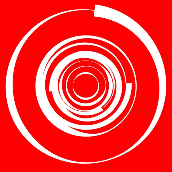 Circular Radial Motif Abstract Mandala Icon — Stock Vector