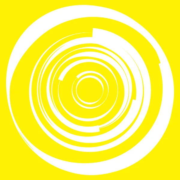 Motivo Circular Radial Icono Abstracto Mandala — Vector de stock