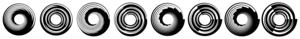 Motivo Circular Radial Ícone Mandala Abstrato Ilustração Vetorial Estoque Gráficos — Vetor de Stock