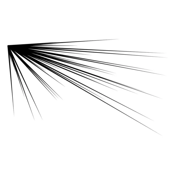 Random Rays Beams Radial Lines Radiating Streaks Strips — Image vectorielle