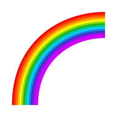 Gökkuşağı grafik ögesi, şekil vektör illüstrasyonu