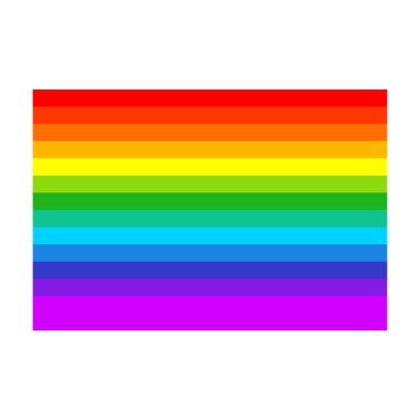 Gökkuşağı grafik ögesi, şekil vektör illüstrasyonu