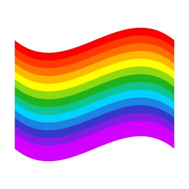 Gökkuşağı grafik ögesi, şekil vektör illüstrasyonu