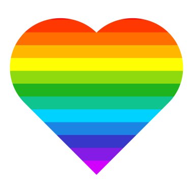 Gökkuşağı grafik ögesi, şekil vektör illüstrasyonu