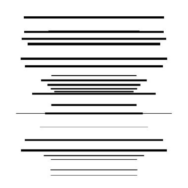 Rastgele çizgiler, çizgiler, çizgiler. Şeritler, farklı yoğunlukta şeritler. Temel soyut geometrik vektör çizimi