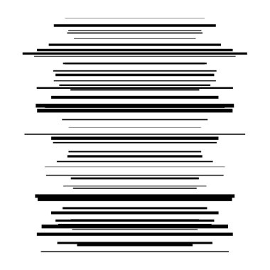 Rastgele çizgiler, çizgiler, çizgiler. Şeritler, farklı yoğunlukta şeritler. Temel soyut geometrik vektör çizimi