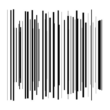 Rastgele çizgiler, çizgiler, çizgiler. Şeritler, farklı yoğunlukta şeritler. Temel soyut geometrik vektör çizimi