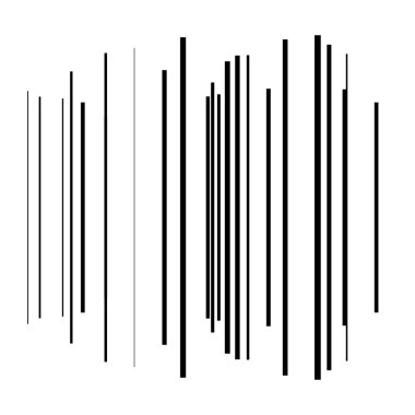 Rastgele çizgiler, çizgiler, çizgiler. Şeritler, farklı yoğunlukta şeritler. Temel soyut geometrik vektör çizimi