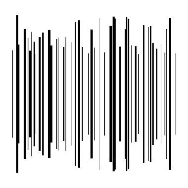 Rastgele çizgiler, çizgiler, çizgiler. Şeritler, farklı yoğunlukta şeritler. Temel soyut geometrik vektör çizimi