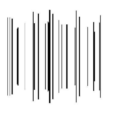 Rastgele çizgiler, çizgiler, çizgiler. Şeritler, farklı yoğunlukta şeritler. Temel soyut geometrik vektör çizimi