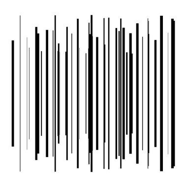 Rastgele çizgiler, çizgiler, çizgiler. Şeritler, farklı yoğunlukta şeritler. Temel soyut geometrik vektör çizimi