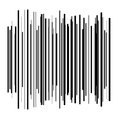 Rastgele çizgiler, çizgiler, çizgiler. Şeritler, farklı yoğunlukta şeritler. Temel soyut geometrik vektör çizimi