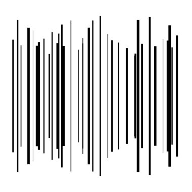 Rastgele çizgiler, çizgiler, çizgiler. Şeritler, farklı yoğunlukta şeritler. Temel soyut geometrik vektör çizimi