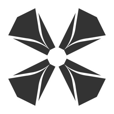 Basit motif, mandala şekli. Dairesel, yuvarlak daire simgesi, sembol