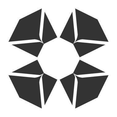 Basit motif, mandala şekli. Dairesel, yuvarlak daire simgesi, sembol