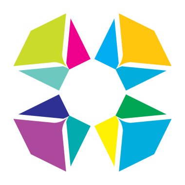 Basit motif, mandala şekli. Dairesel, yuvarlak daire simgesi, sembol