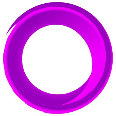 Parçalı spiral, kıvrımlı parlak ve parlak daire, dairesel şekil element vektör çizimi