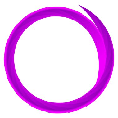 Parçalı spiral, kıvrımlı parlak ve parlak daire, dairesel şekil element vektör çizimi