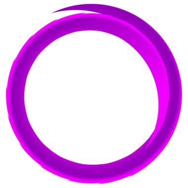 Parçalı spiral, kıvrımlı parlak ve parlak daire, dairesel şekil element vektör çizimi