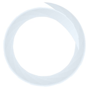 Parçalı spiral, kıvrımlı parlak ve parlak daire, dairesel şekil element vektör çizimi