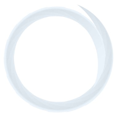 Parçalı spiral, kıvrımlı parlak ve parlak daire, dairesel şekil element vektör çizimi