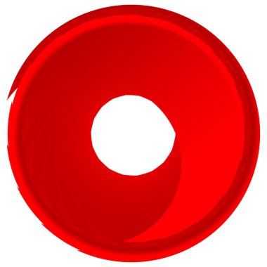 Parçalı spiral, kıvrımlı parlak ve parlak daire, dairesel şekil element vektör çizimi
