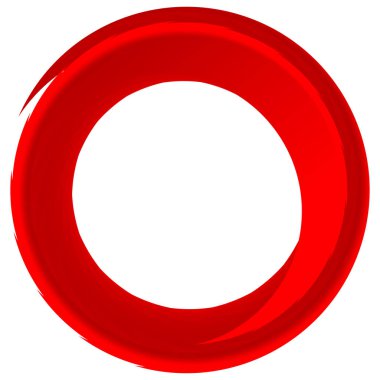 Parçalı spiral, kıvrımlı parlak ve parlak daire, dairesel şekil element vektör çizimi