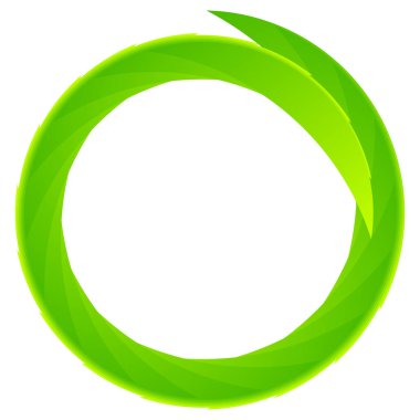 Parçalı spiral, kıvrımlı parlak ve parlak daire, dairesel şekil element vektör çizimi