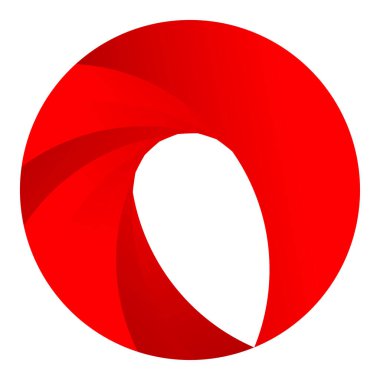 Parçalı spiral, kıvrımlı parlak ve parlak daire, dairesel şekil element vektör çizimi