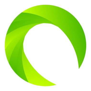 Parçalı spiral, kıvrımlı parlak ve parlak daire, dairesel şekil element vektör çizimi