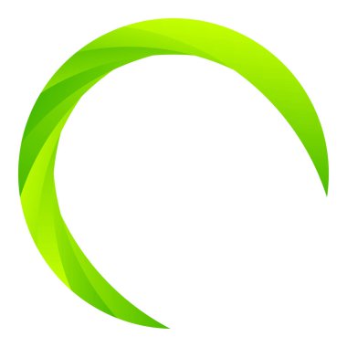 Parçalı spiral, kıvrımlı parlak ve parlak daire, dairesel şekil element vektör çizimi