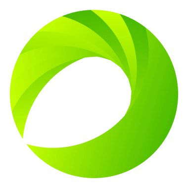 Parçalı spiral, kıvrımlı parlak ve parlak daire, dairesel şekil element vektör çizimi